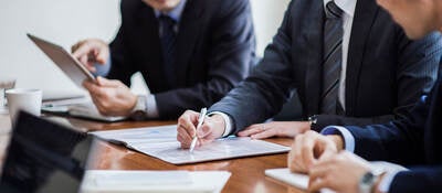 Businessmen in a meeting