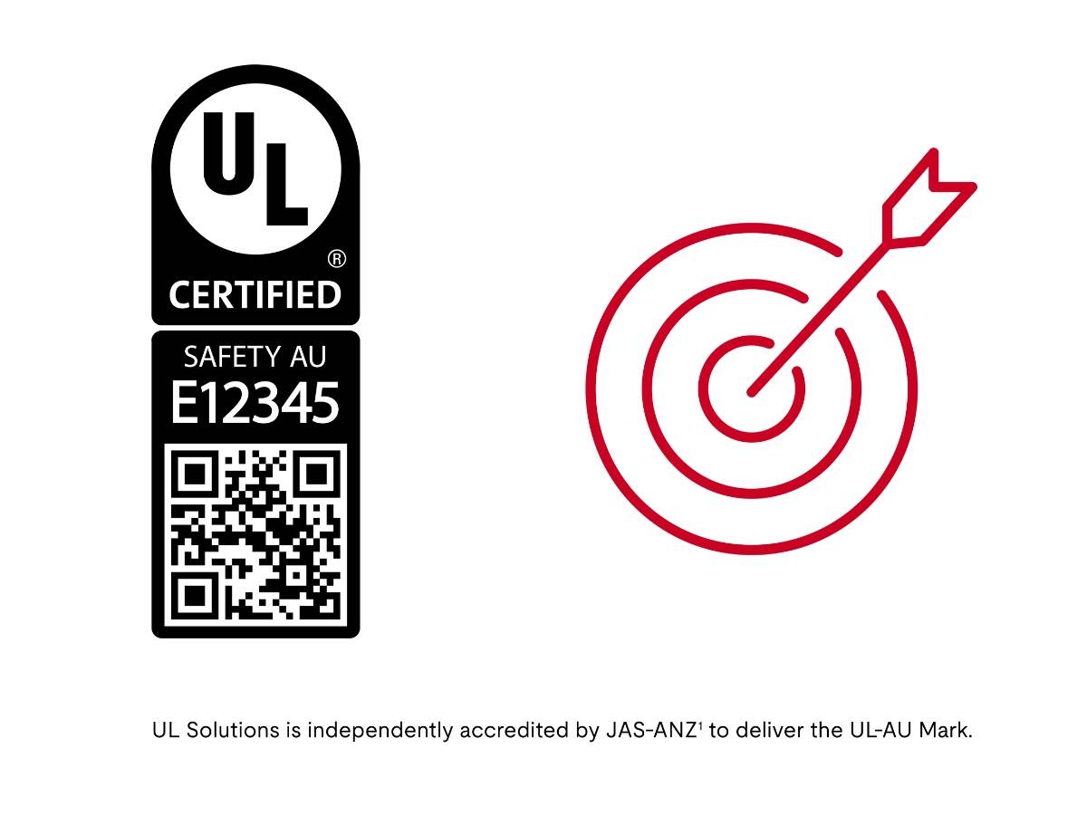 UL certified mark and target